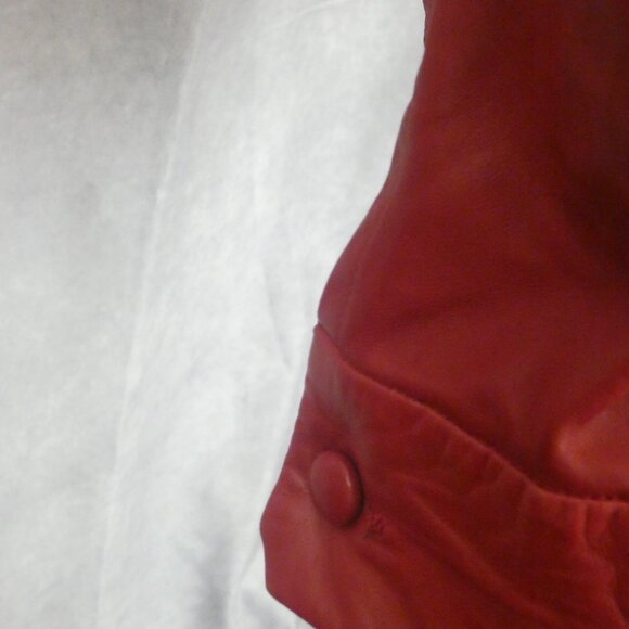 Vintage Banana Republic Leather Shirt Style Top - Picture 4 of 5